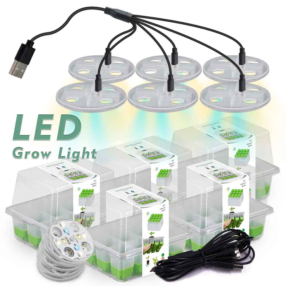 Outdoor Lighting Box - LED Grow Light Seedling Starter Tray