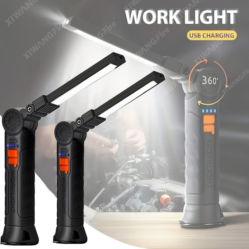 Outdoor Lighting Diy - Rechargeable LED Flashlight Work Light with