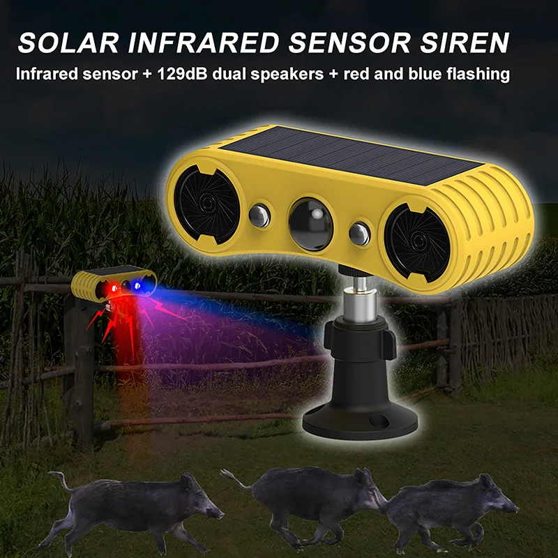 Outdoor Lighting Experts - Solar Motion Sensor Alarm LED Red