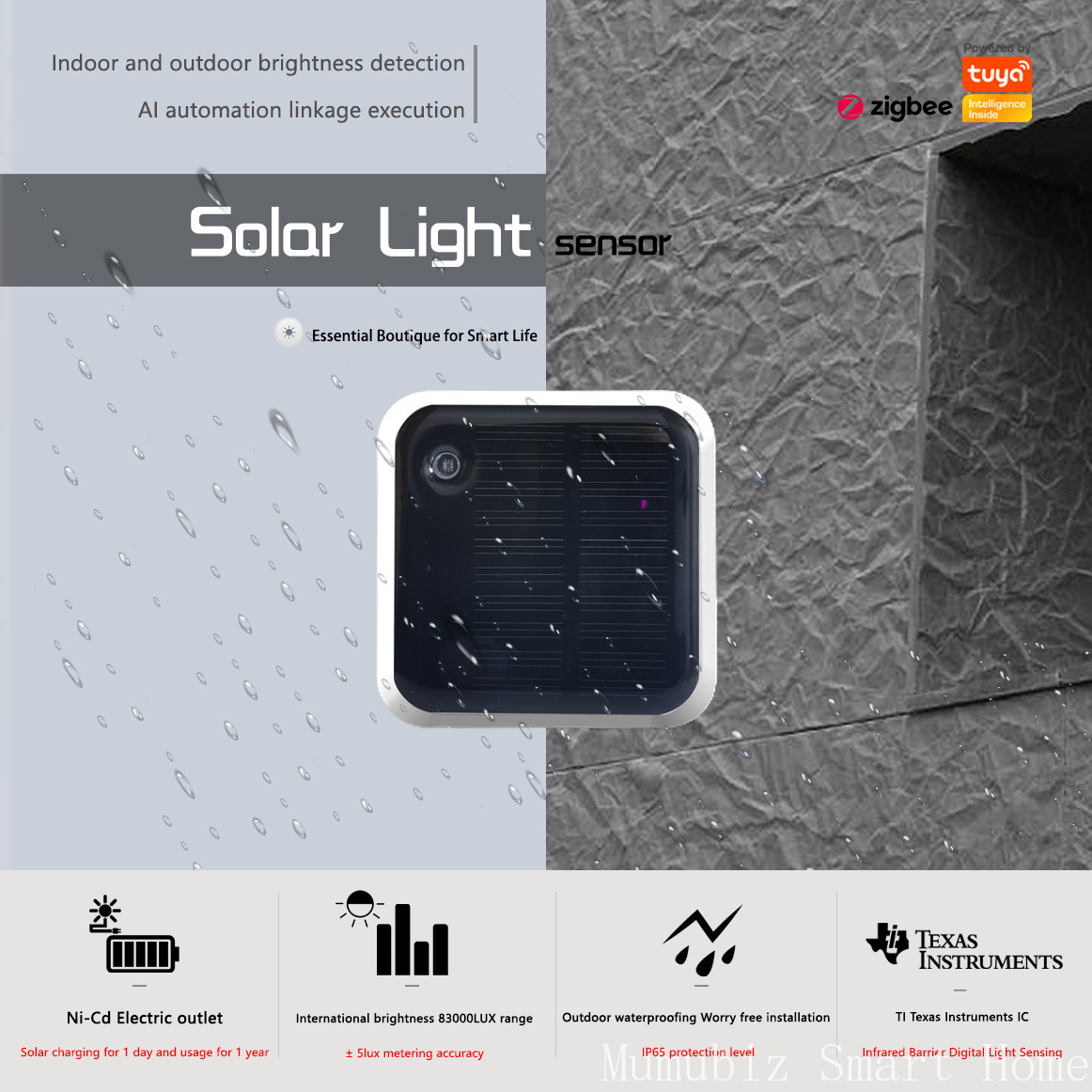 Outdoor Lighting Install - Tuya Zigbee Solar Light Sensor -