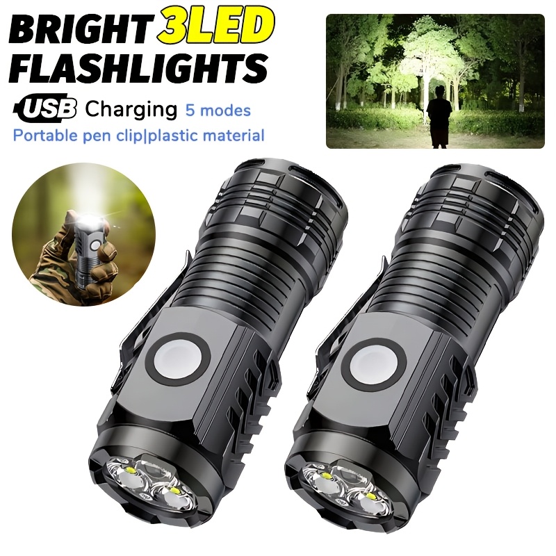 Outdoor Lighting Diy - Portable Mini LED Handheld Flashlight Powerful