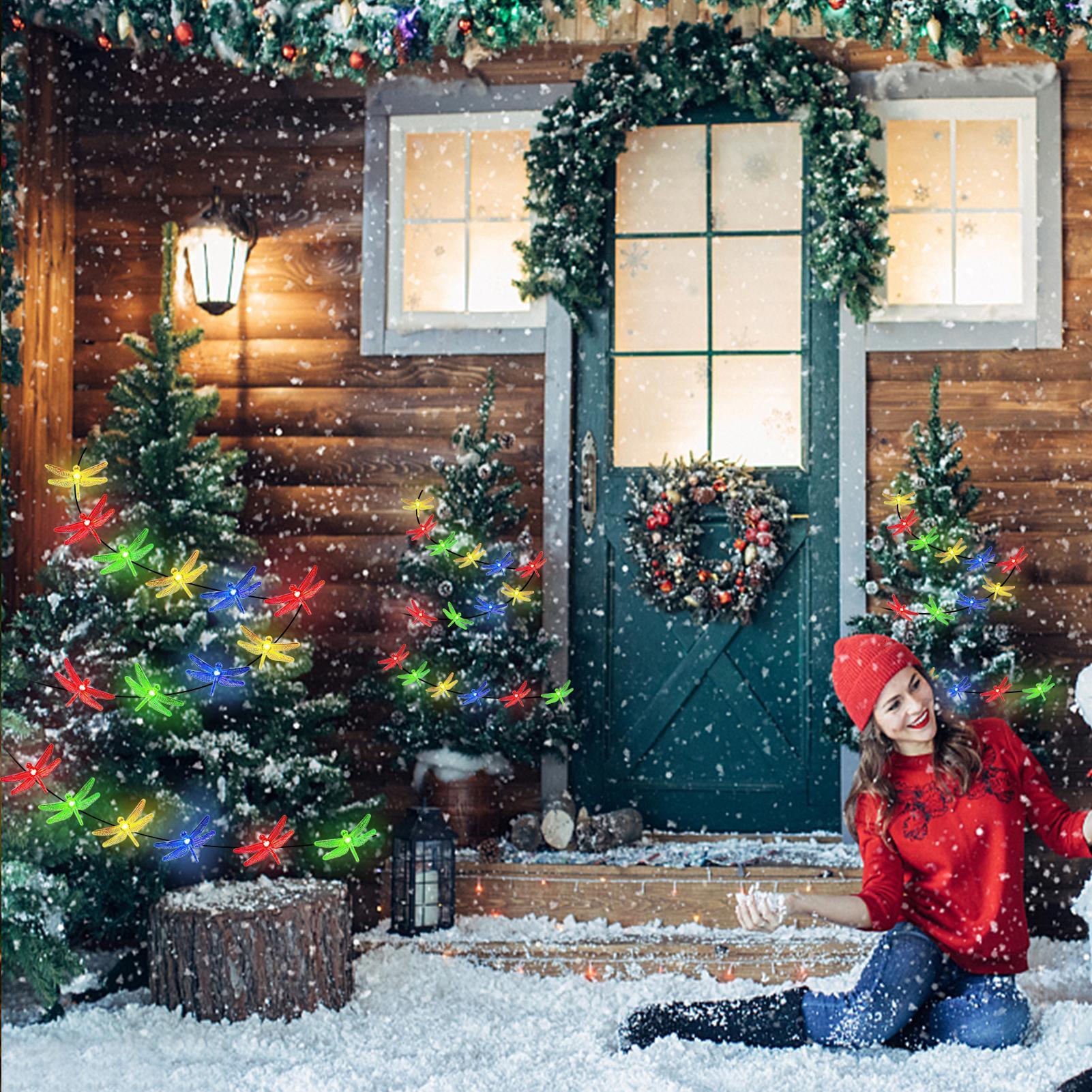 Outdoor Lighting Dusk To Dawn - Outside Solar String Lights Solar Charging