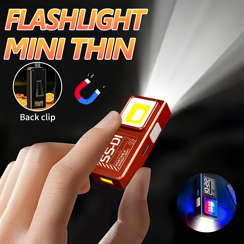 Led Flood Light - Mini COB LED Flashlight Rechargeable Portable