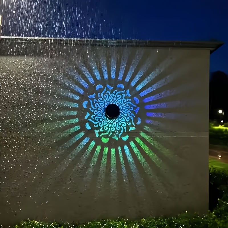 Outdoor Lighting Diy - Solar LED Wall Light Mandala Projection
