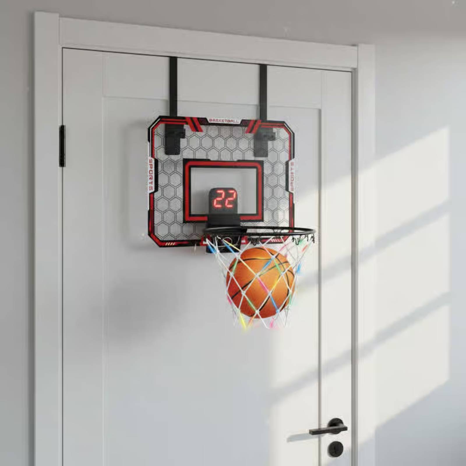 Outdoor Lighting Install - Mini Hoop Sport Hoop with Scoreboard