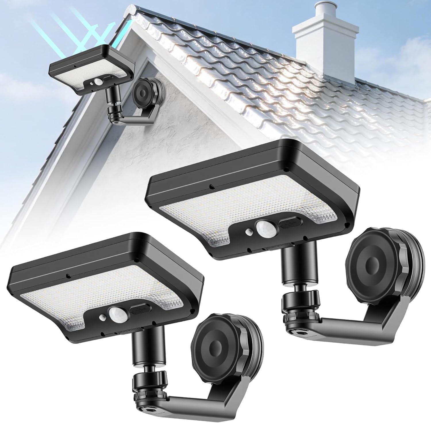 Outdoor Lighting Install - Magnetic Solar Lights Outdoor Motion Sensor,