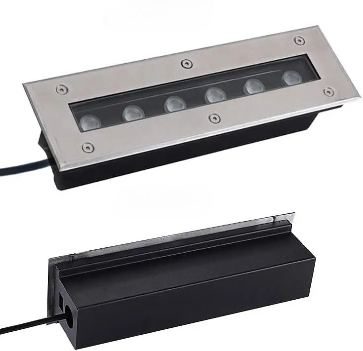 Ground Light Recessed - IP67 Waterproof Rectangular Linear Recessed Underground