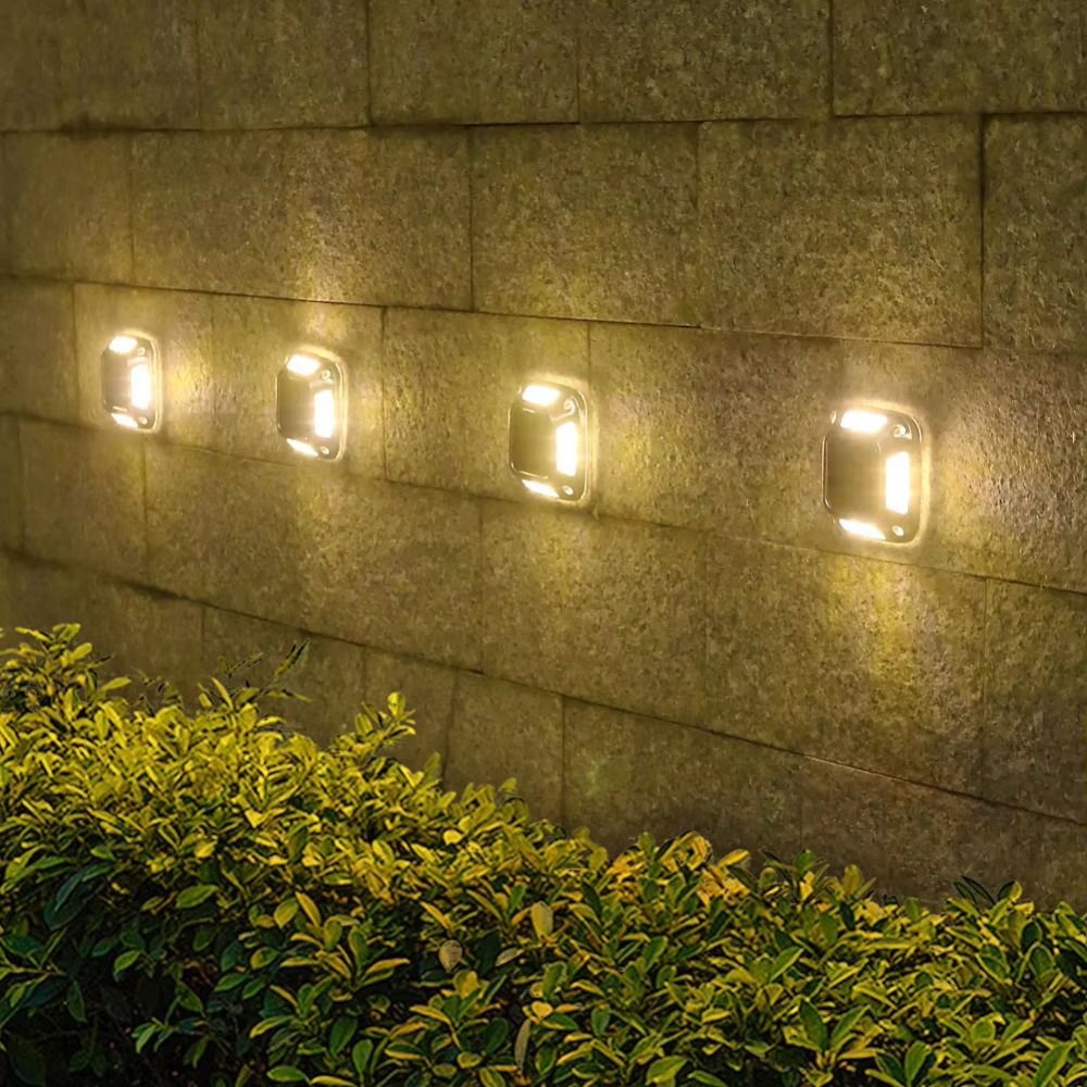 4 PCS 8 LED Solar Ground Light - Ground Light Recessed review and price