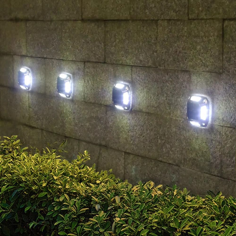 4 PCS 8 LED Solar Ground Light - Ground Light Recessed review and price