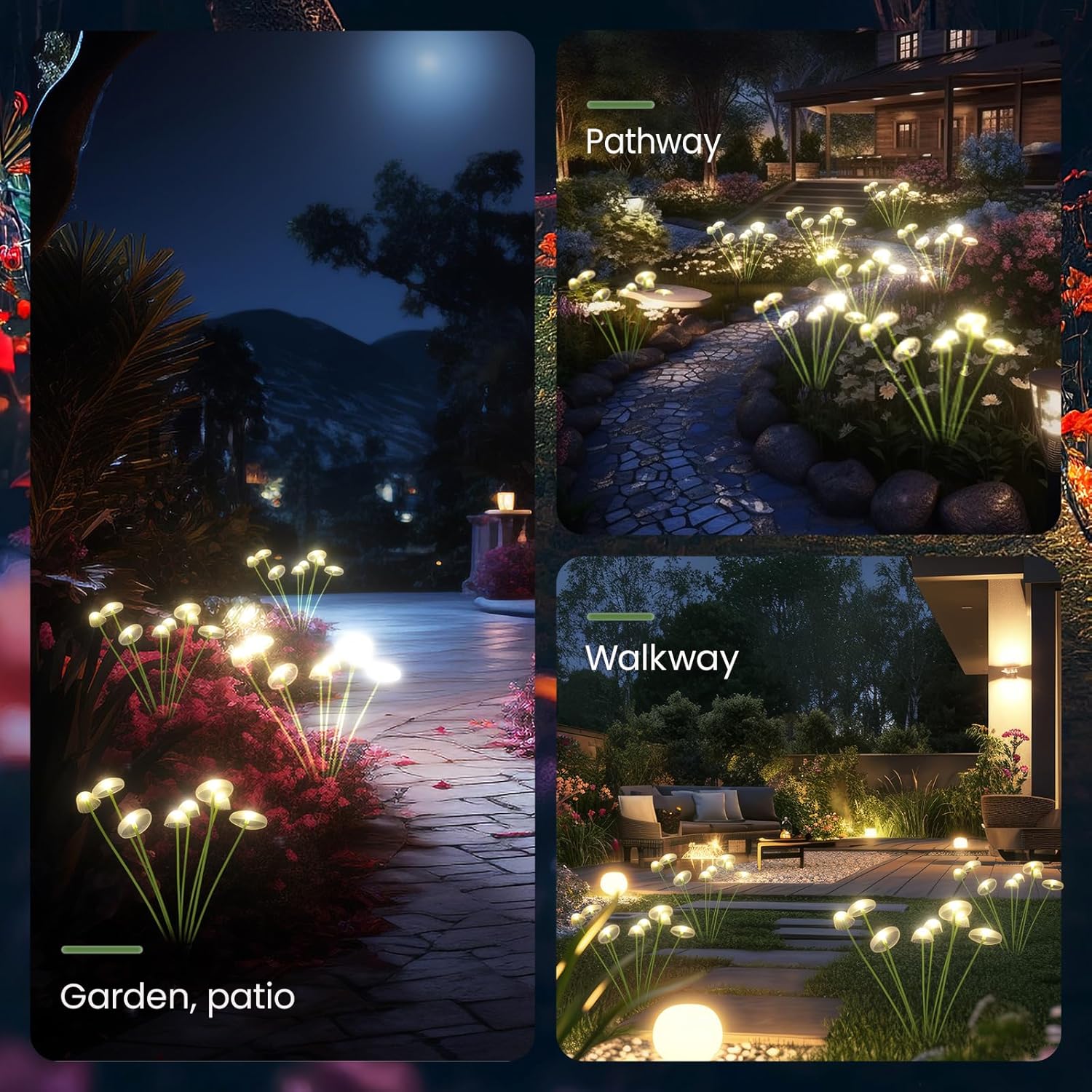 LED Solar Jellyfish Mushroom L - Outdoor Lighting Jellyfish review and price