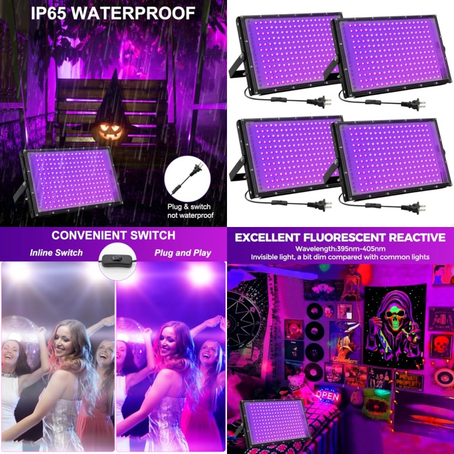 200W LED Black Lights for Glow - Led Flood Light review and price