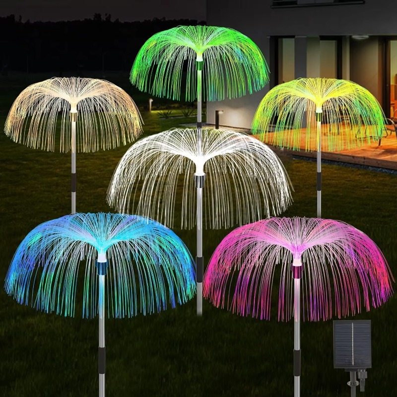 Outdoor LED Solar Lights 7 Col - Outdoor Lighting Jellyfish review and price