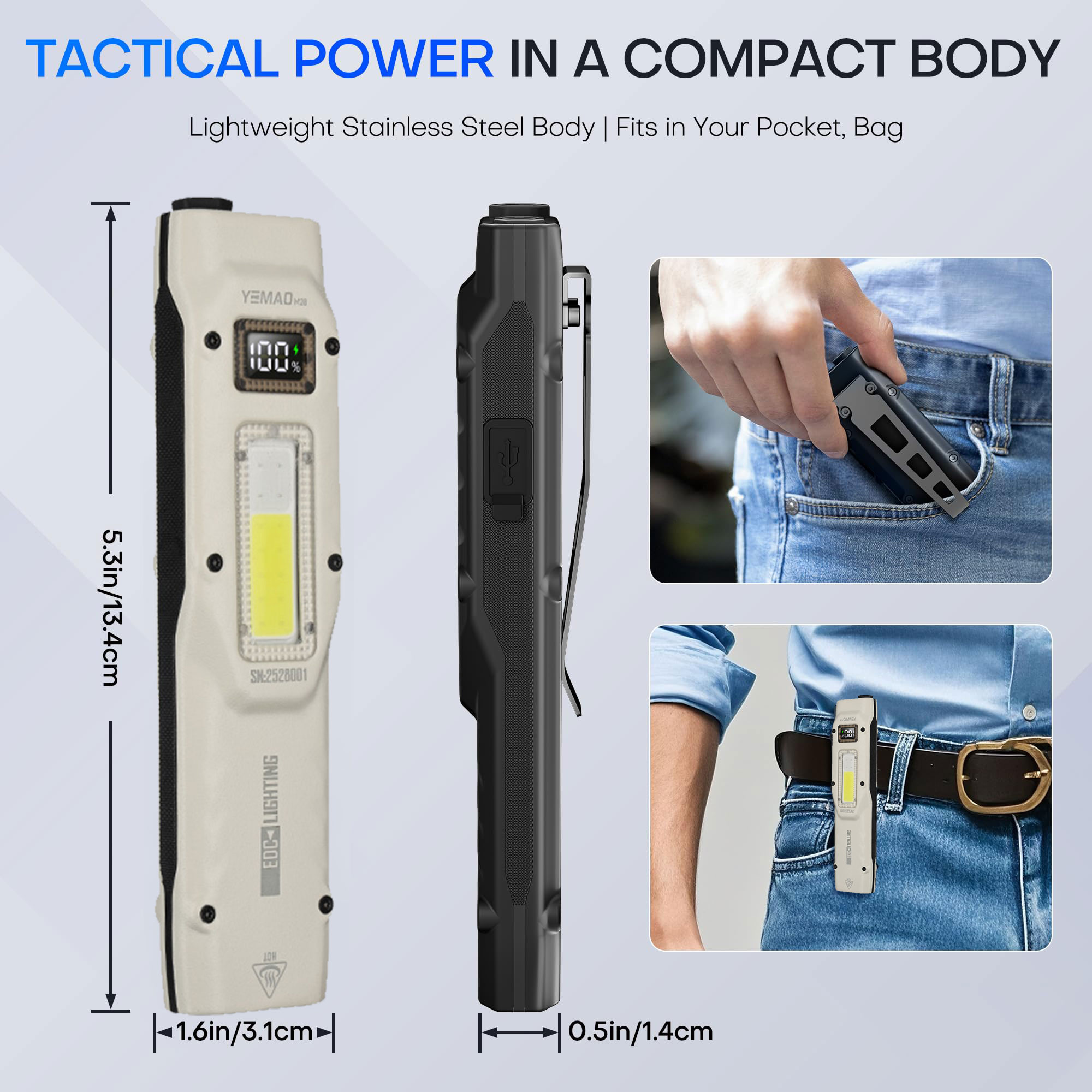 Portable 880LM YEMAO M28 Ultra - Outdoor Lighting Electric review and price