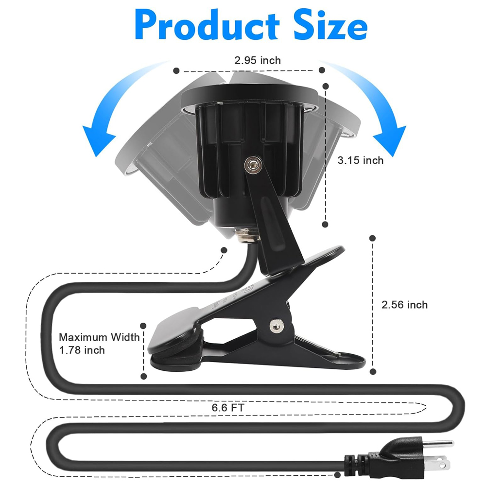 Clip On Spot Light Plug in Wat - Outdoor Lighting Uk review and price