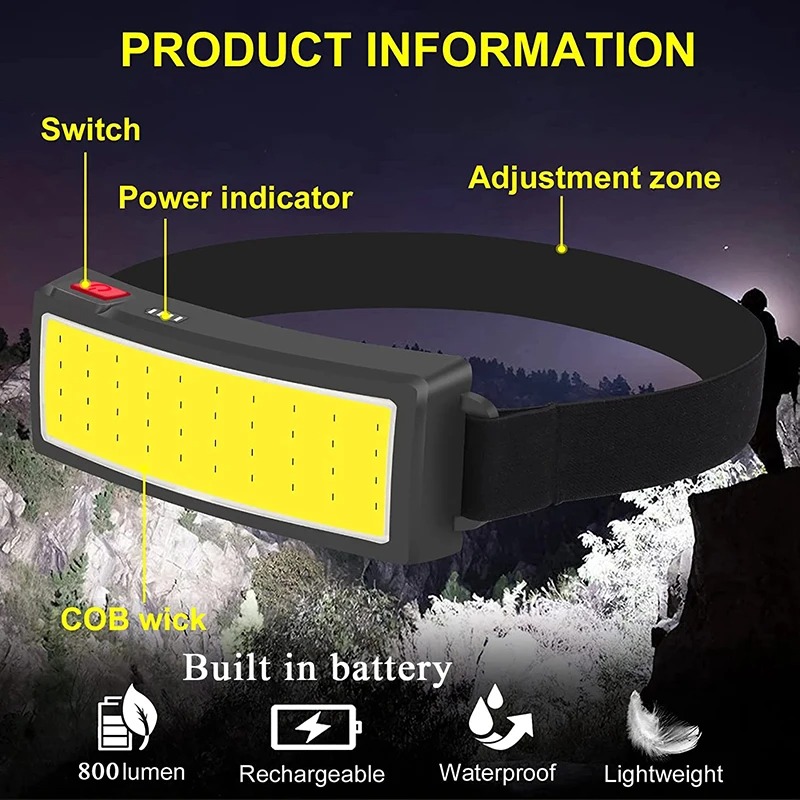 Powerful COB LED Headlamp 4 Li - Led Flood Light review and price