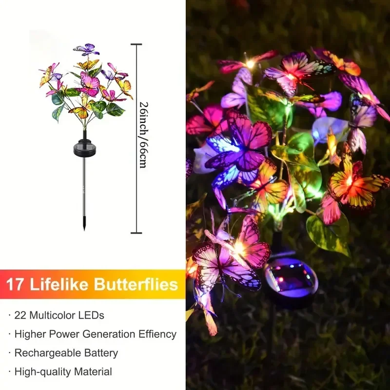 Solar LED Butterfly Garden Lig - Outdoor Lighting Diy review and price