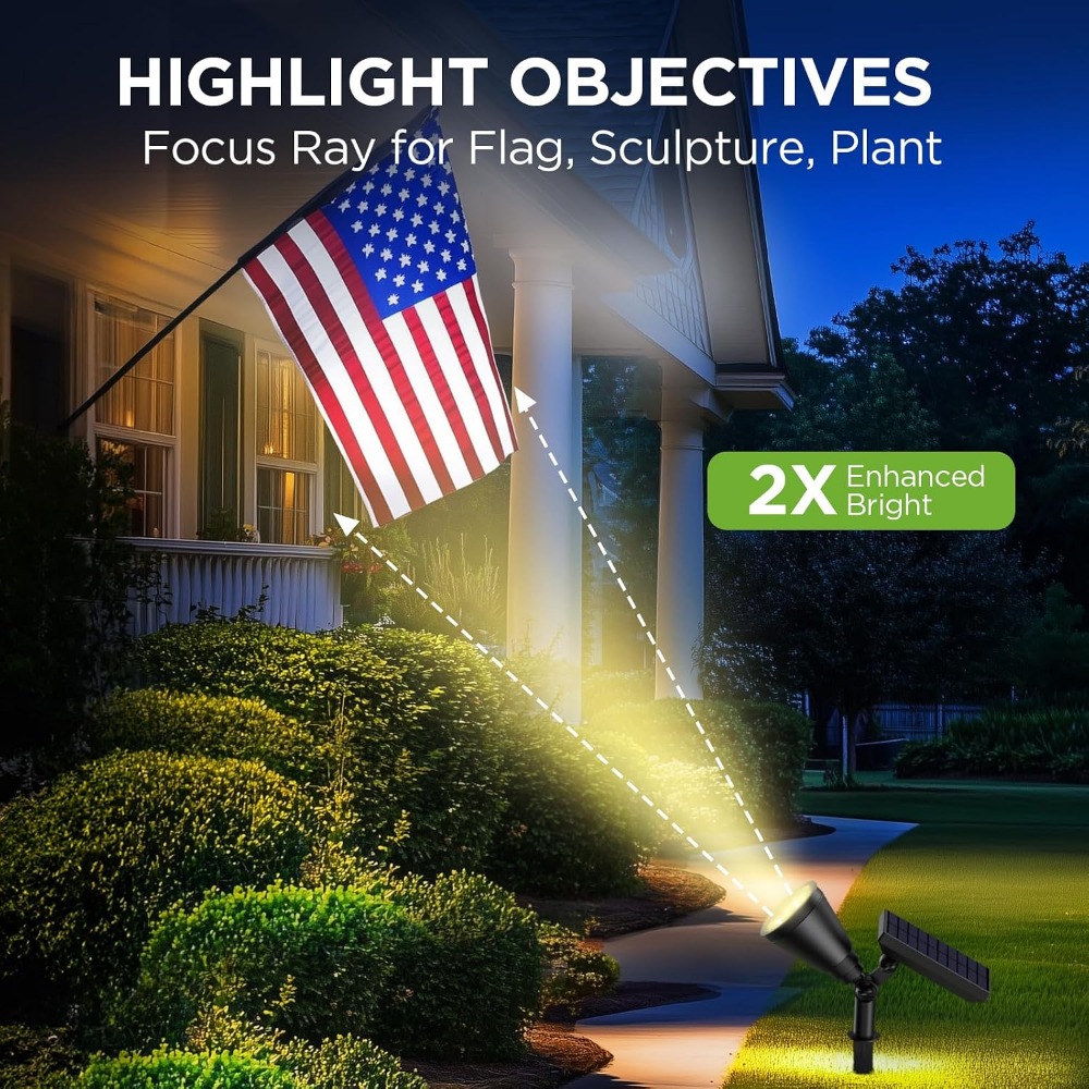 Solar Lights Outdoor, Warm Whi - Outdoor Lighting Install review and price