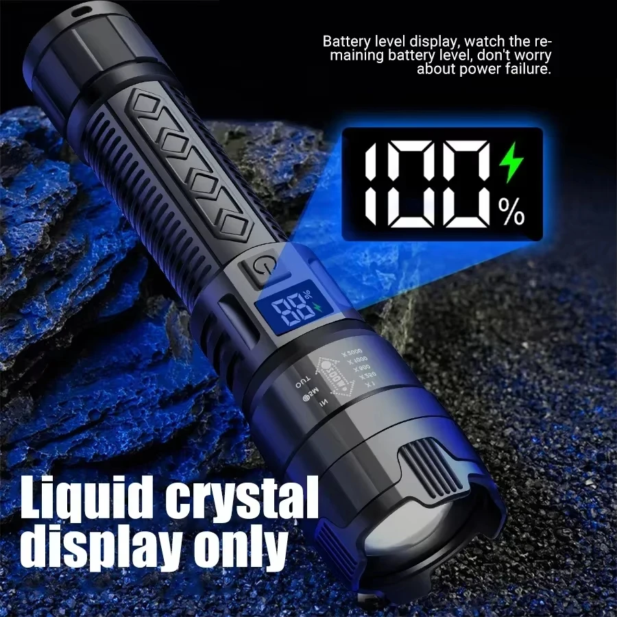 Tactical LED Flashlight 2000LM - Outdoor Lighting Usb review and price