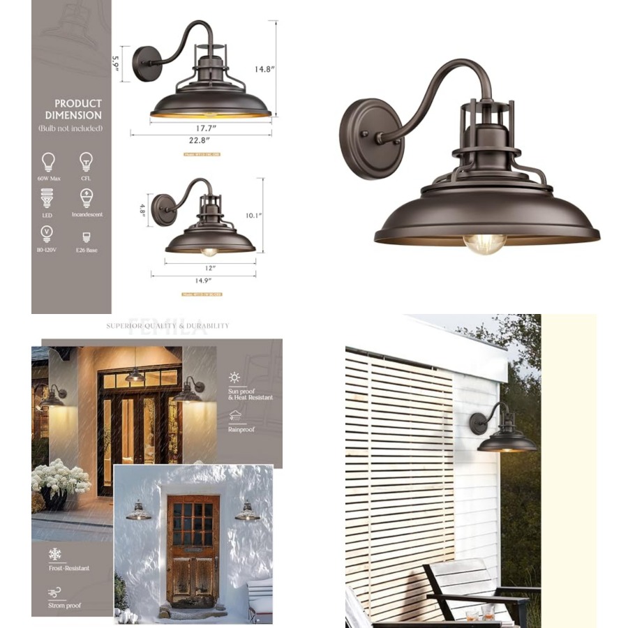 Outdoor Barn Light Fixture, Ex - Wall Lighting Outdoor review and price