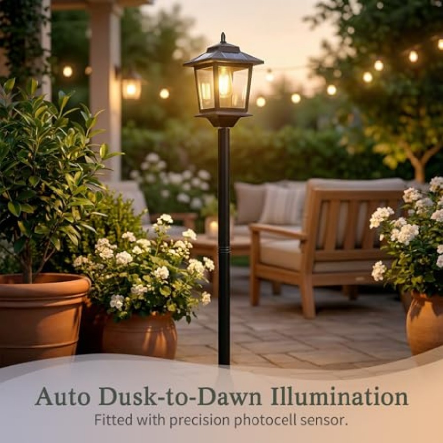 Outdoor Solar Post Lights, 2-P - Outdoor Lighting Dusk To Dawn review and price