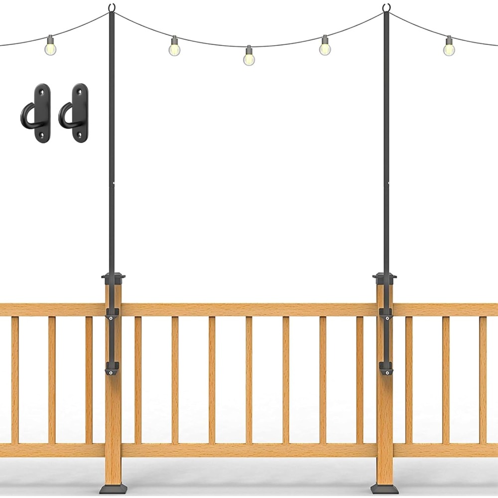 2 pack string light poles - st - Wall Lighting Outdoor review and price