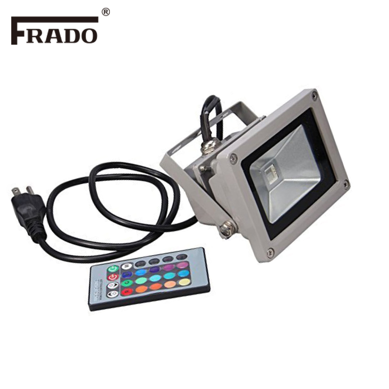 RGB LED Flood Lights 10W LED E - Outdoor Lighting Uk review and price
