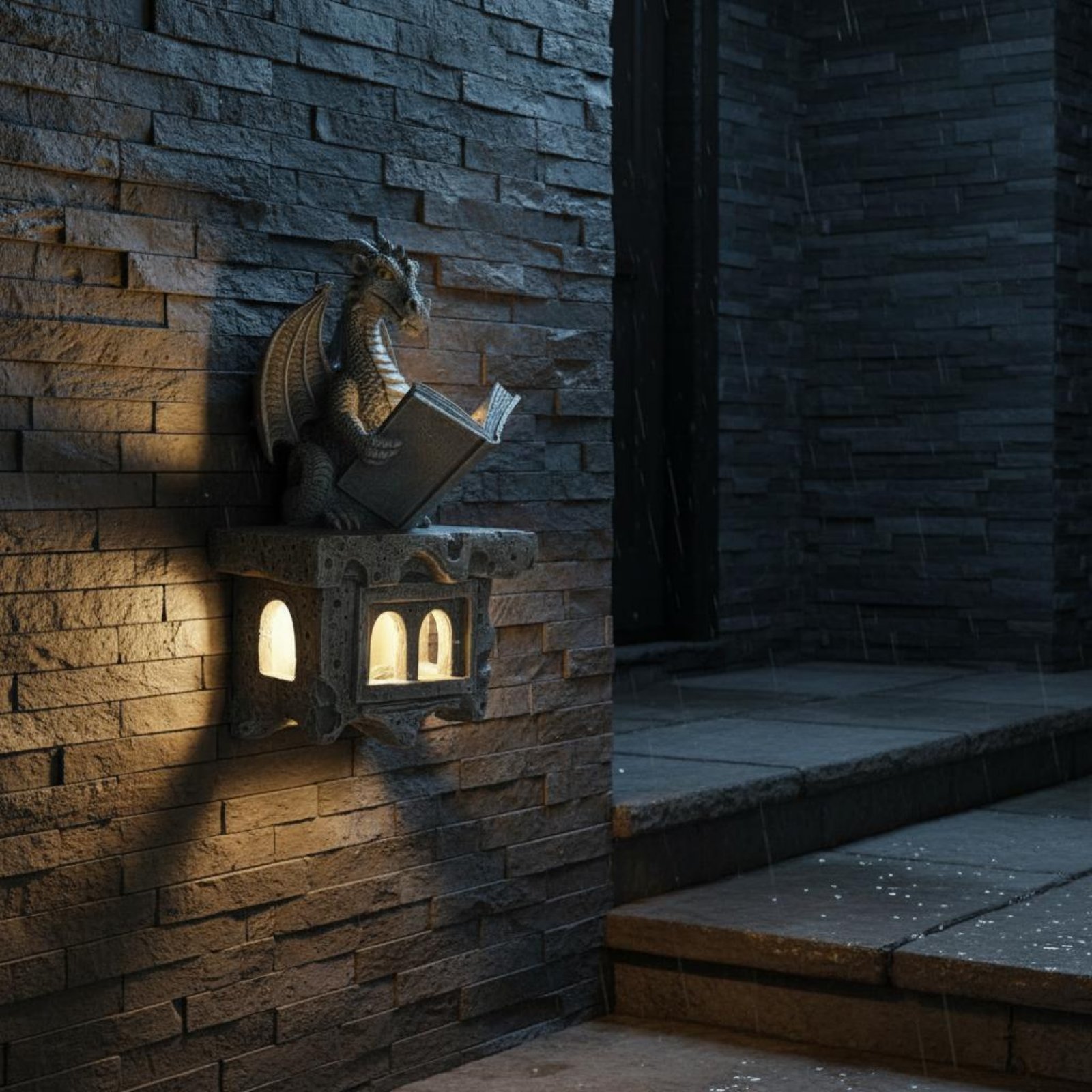 Solar Wyvern Wall Shine Auto O - Wall Lighting Outdoor review and price