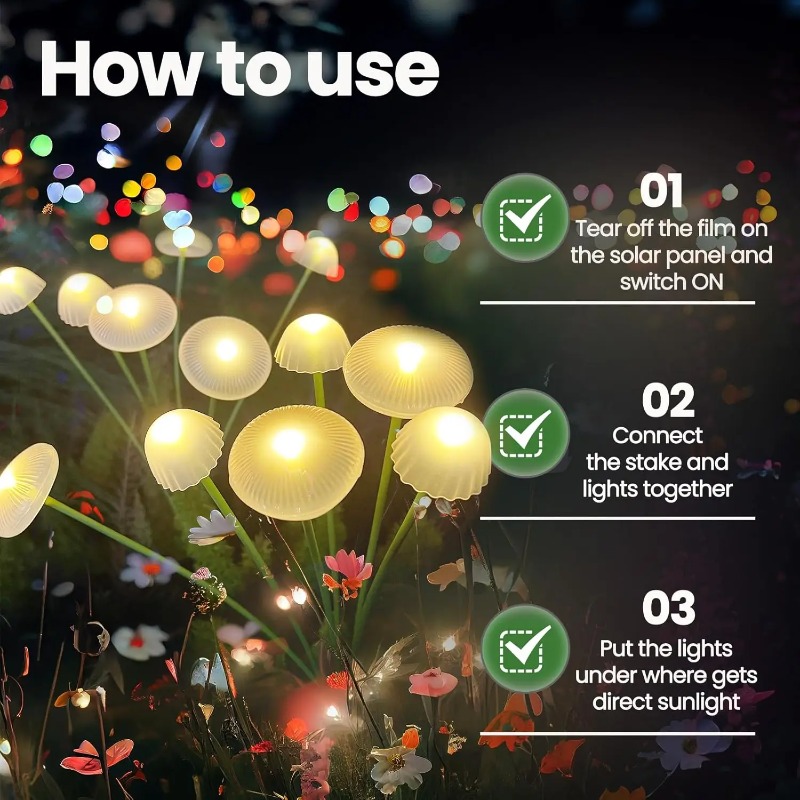 6LEDS Solar Mushroom Ambient L - Outdoor Lighting Jellyfish review and price