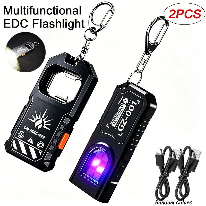 2Pcs Portable LED COB Keychain - Outdoor Lighting Usb review and price