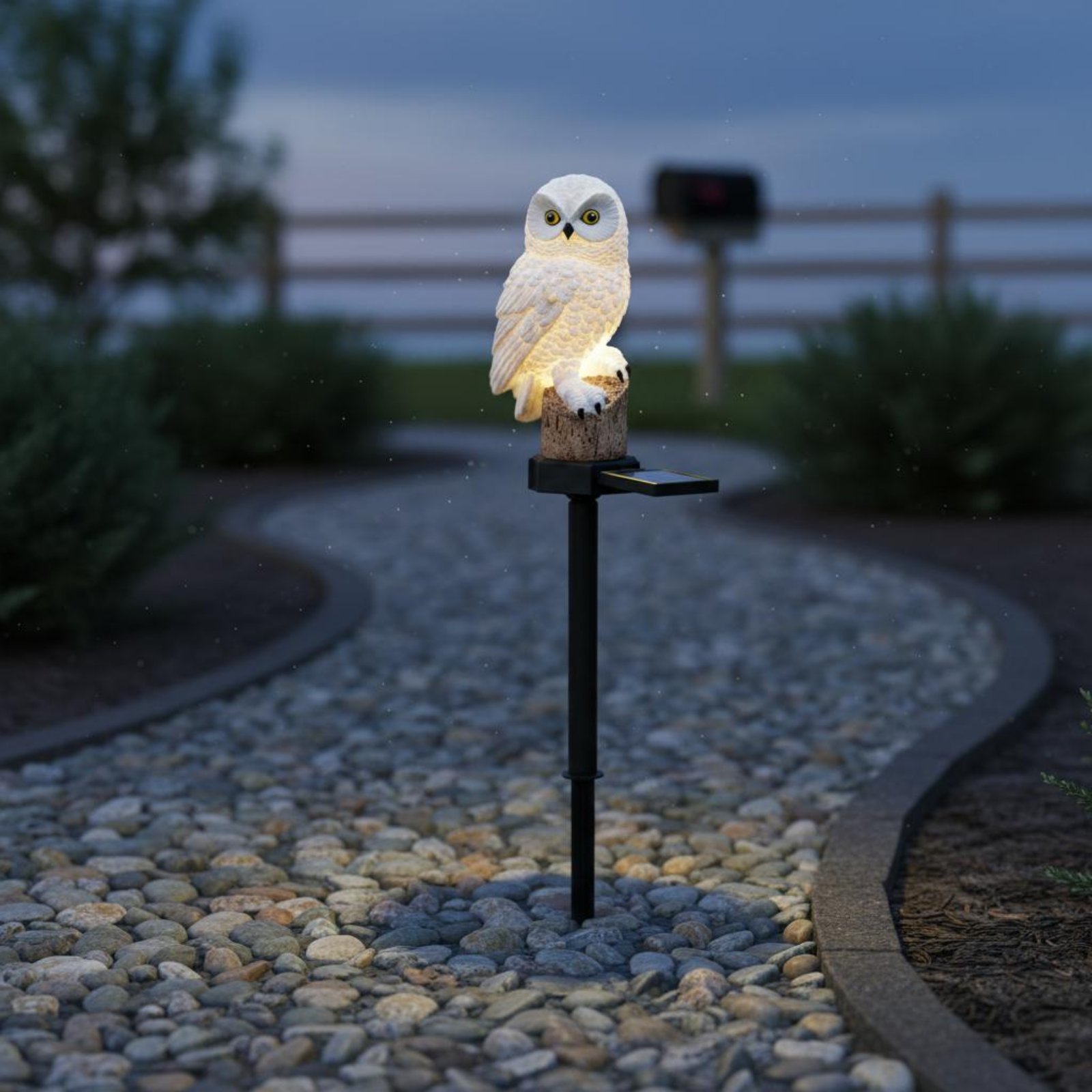 Solar Owl Stake Light Waterpro - Outdoor Lighting Install review and price