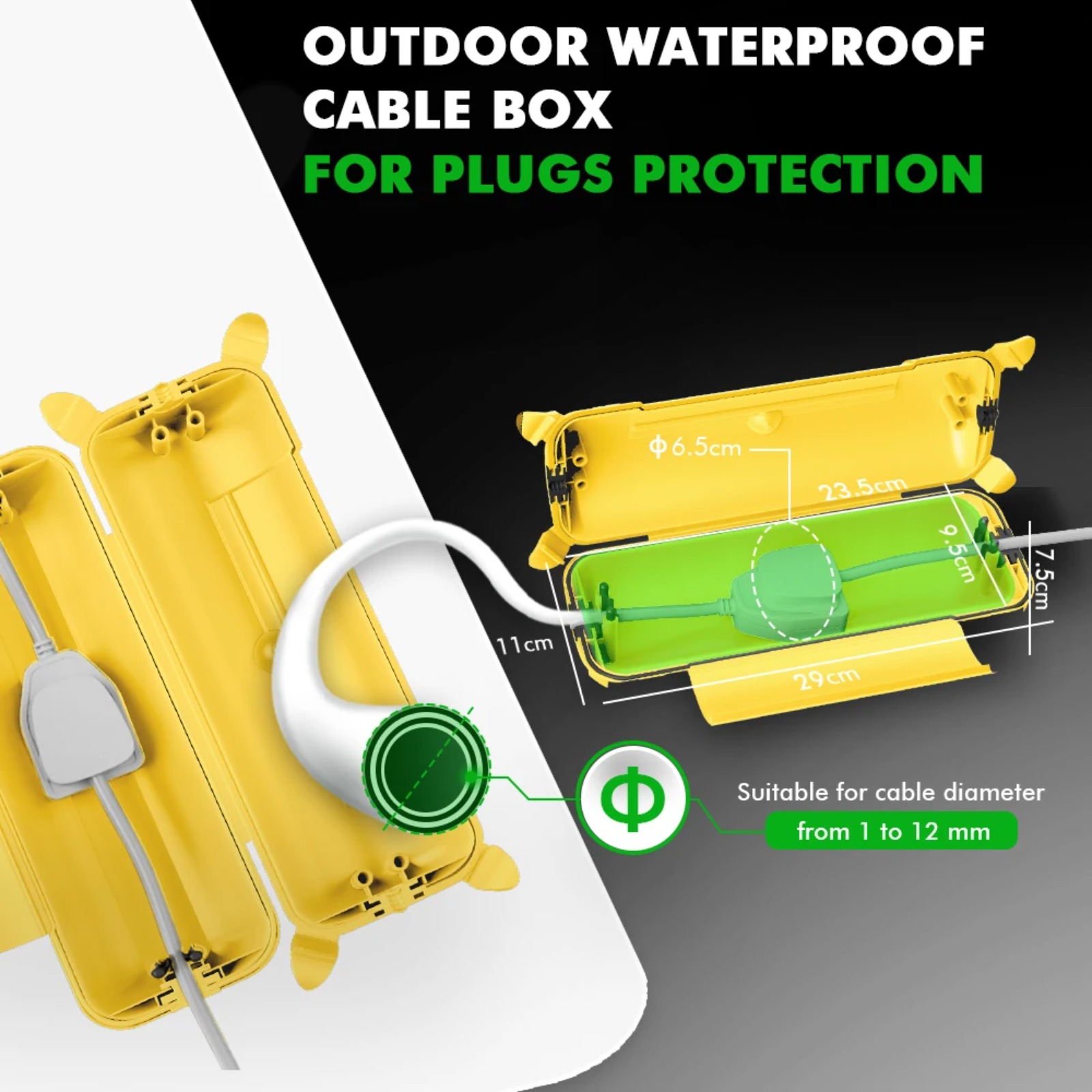 IP44 Outdoor Extension Cord Co - Outdoor Lighting Electrical Box review and price