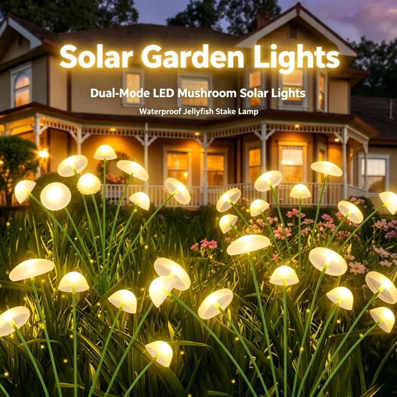 Solar Garden Lights Dual‑Mode  - Outdoor Lighting Jellyfish review and price