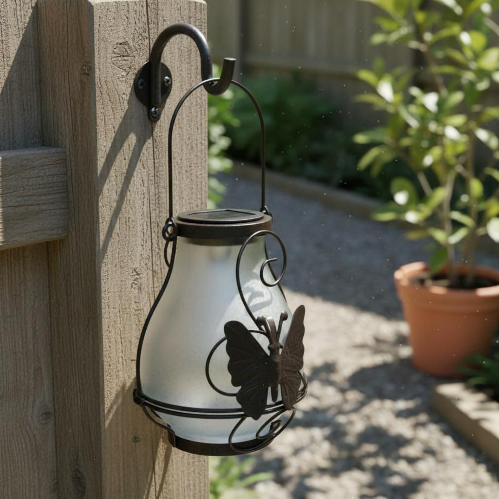 Solar Butterfly Lantern Waterp - Wall Lighting Outdoor review and price