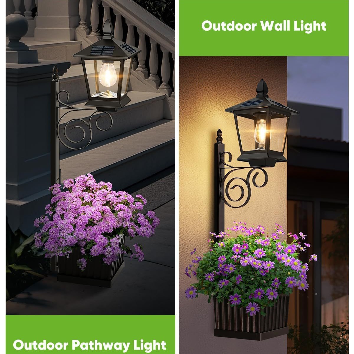 2 in 1 Solar Planter Lamp Wate - Wall Lighting Outdoor review and price