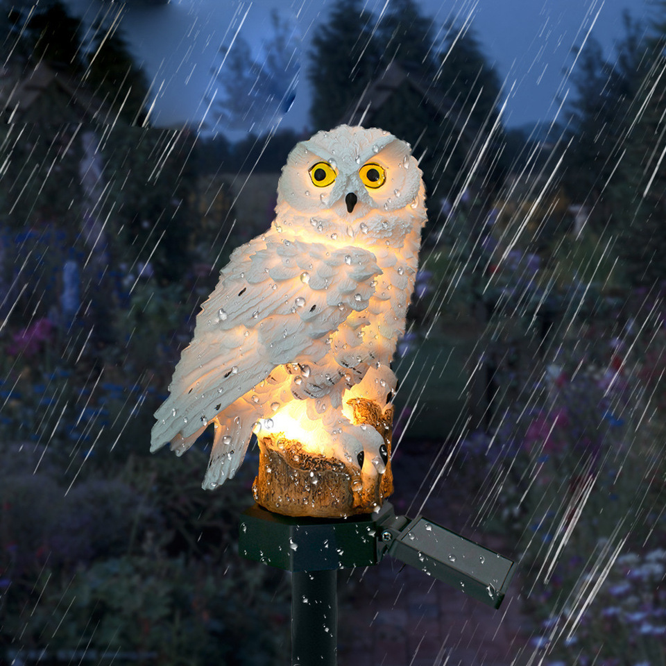 Solar Owl Statue Garden Light  - Outdoor Lighting Diy review and price