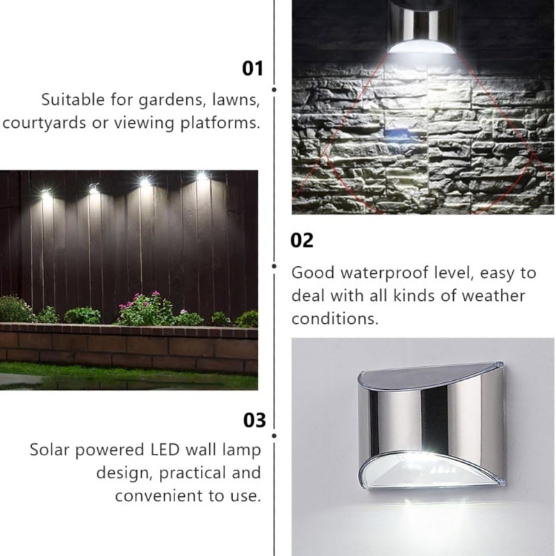 2Pcs Solar Garden Light Stainl - Outdoor Lighting Experts review and price