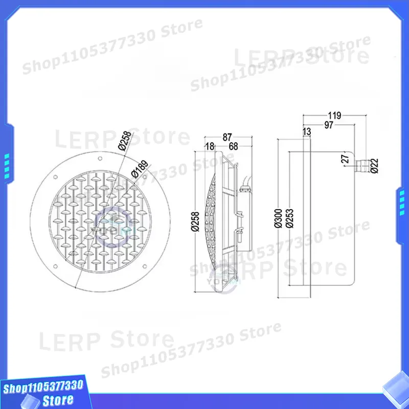 RGB LED Underwater Pool Light  - Ground Light Recessed review and price