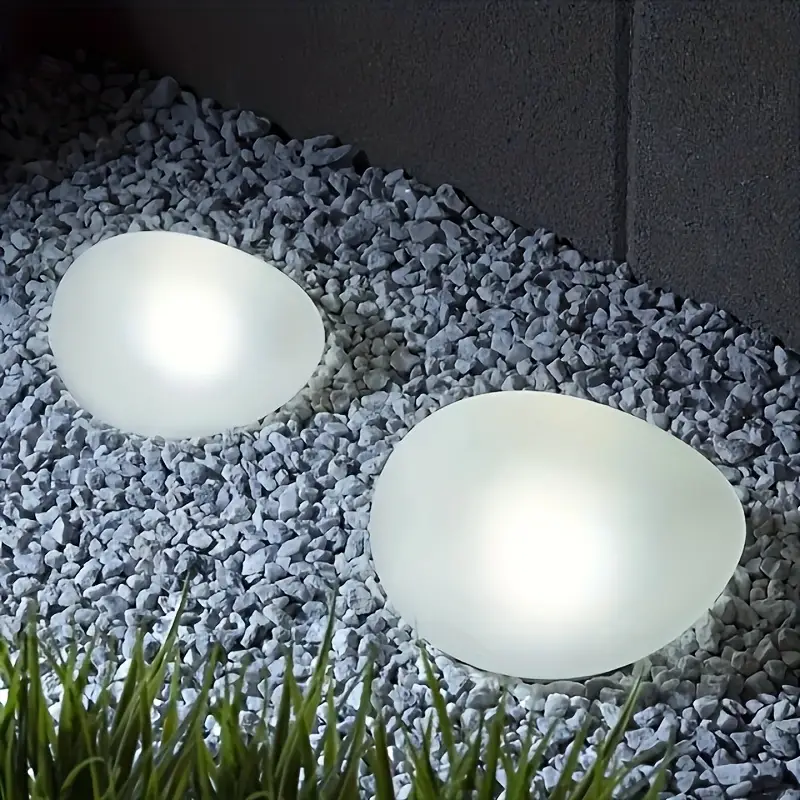 1/2Pack Solar Pebble Lights –  - Outdoor Lighting Experts review and price