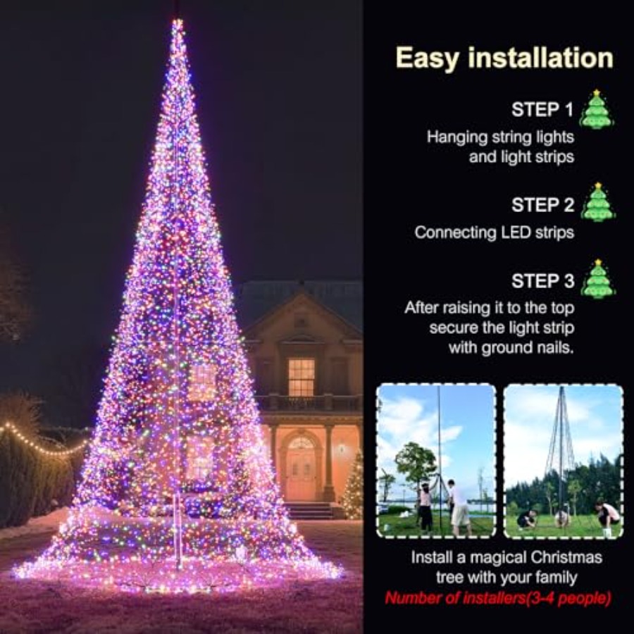 Outdoor Flagpole LED Christmas - Outdoor Lighting Install review and price