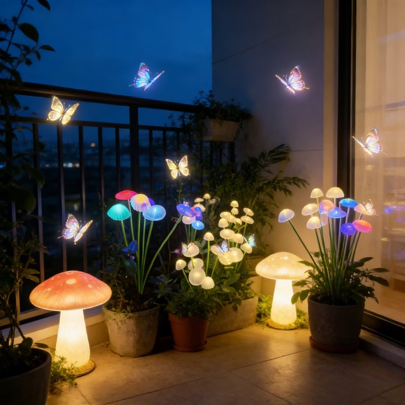 Solar Jellyfish Mushroom Light - Outdoor Lighting Jellyfish review and price