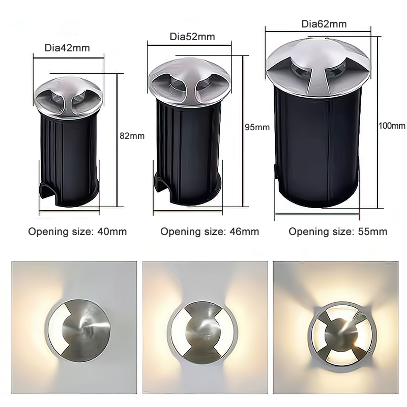 Custom LED Buried Lamps 1W 2W  - Ground Light Recessed review and price
