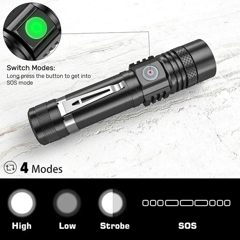 T6 LED Rechargeable Flashlight - Outdoor Lighting Electric review and price