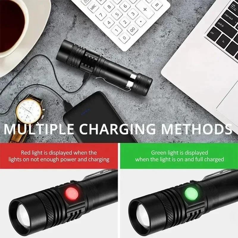 T6 LED Rechargeable Flashlight - Outdoor Lighting Electric review and price