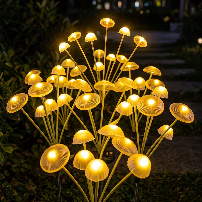 Outdoor LED Solar Mushroom Lig - Outdoor Lighting Jellyfish review and price