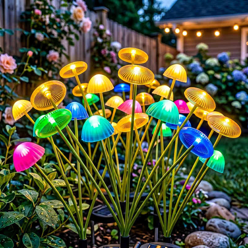 Outdoor LED Solar Mushroom Lig - Outdoor Lighting Jellyfish review and price
