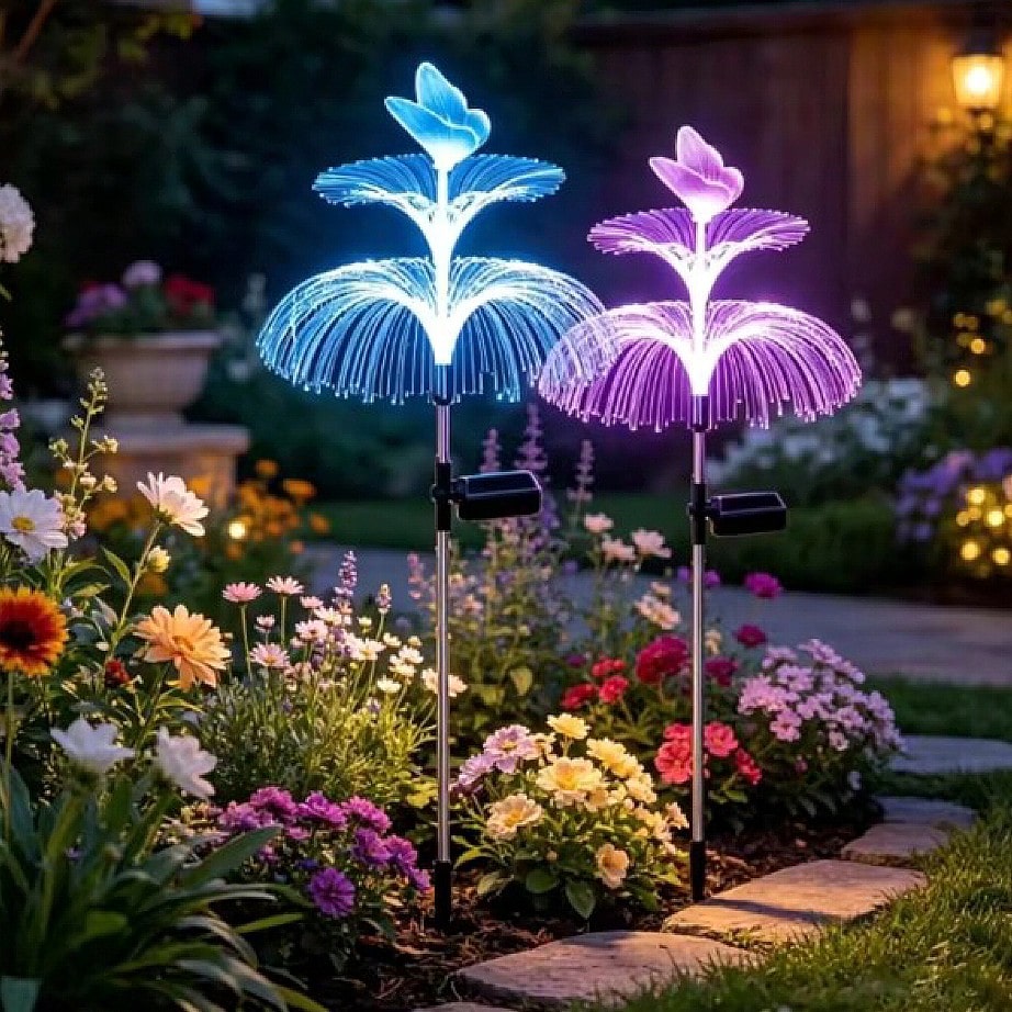 2pcs Solar Powered Jellyfish G - Outdoor Lighting Jellyfish review and price