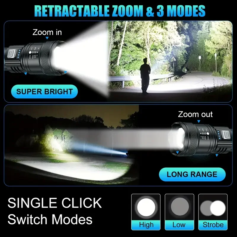Tactical LED Flashlight 2000LM - Outdoor Lighting Diy review and price