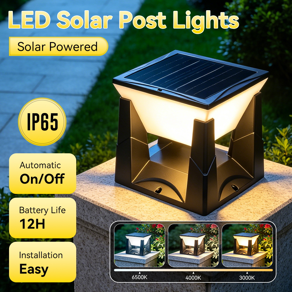 Waterproof LED Solar Pillar La - Outdoor Lighting Install review and price